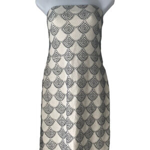 White House Black Market beaded strapless prom homecoming mini dress size S